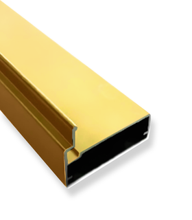 پروفیل دستگیره درب شیشه ای کابینت (90درجه) (دکوفیکس) طلایی،زیتونی،شامپاینی سری لارج (ممتاز)